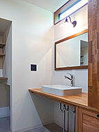 シンプルモダンスタイルの洗面所 一生健命の家づくり研究会の事例画像