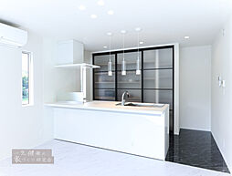 一生健命の家づくり研究会の施工事例「【一生健命の家づくり研究会】モノトーンで紡ぐ二世帯の邸ー洗練空間と家族の調和」の画像