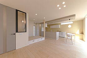 一生健命の家づくり研究会の施工事例「【一生健命の家づくり研究会】韓国ポップな色づかいが楽しい三角屋根の家|清洲市」の画像1