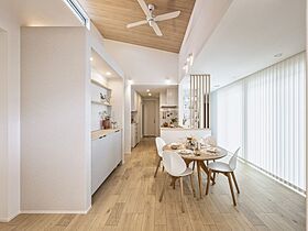 株式会社建匠の施工事例「空とつながる開放的なテラス。プライバシーと開放感を両立した平屋」の画像1