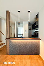 和風・和モダンスタイルのキッチン HOLIDAYS【高気密高断熱の家づくり】の事例画像