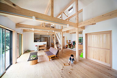 株式会社天然住宅の施工事例「【静岡県三島市/28坪】自給する平屋ー電気を自給するオフグリッド生活ー」の画像2