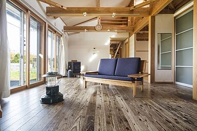 株式会社天然住宅の施工事例「農的暮らしを満喫する平屋」の画像