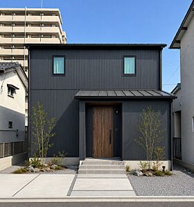 ナカムラハウス 光展示場の施工事例「【岩国市】ダークなカラーで統一、かっこよすぎるおうち」のメイン画像
