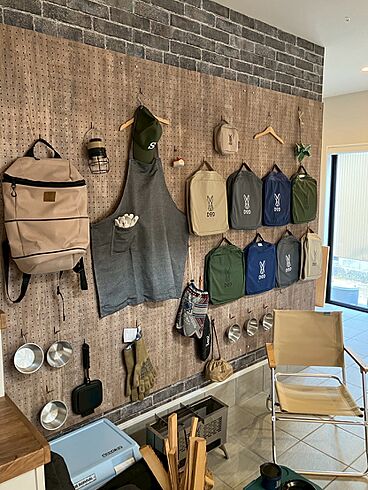 ユニバーサルホーム 丸亀店の施工事例「キャンプ道具が主役の家」の画像