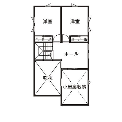 BinO太田 中村住宅工業(株)の施工事例「【諦めない家】佐野市 LOAFER」の2階間取り図の画像2