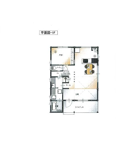 BinO太田 中村住宅工業(株)の施工事例「【コーヒーカウンターの家】足利市 LOAFER」の1階間取り図の画像1