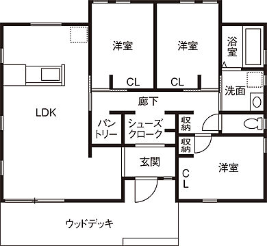 BinO太田 中村住宅工業(株)の施工事例「【小屋のある家】佐野市 COVACO」の1階間取り図の画像1