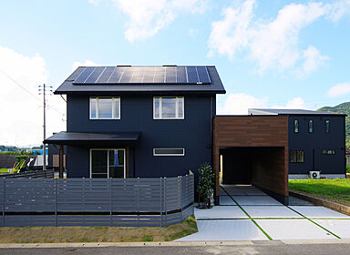 株式会社ケンコーホームの施工事例「【長崎市/30代/3LDK】インナーガレージとスタディコーナーのある家」の画像