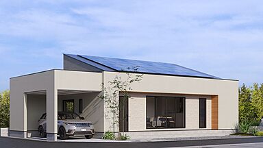株式会社イシン住宅研究所 岡山支店の施工事例「【"自給自足"未来ゼロエネ住宅】大容量太陽光を備えた最新モデル」の画像