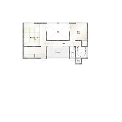 株式会社丸尾建築 姫路展示場の施工事例「継ぐ家~自然と人をつなぐ「和の暮らし」~」の2階間取り図の画像2