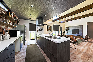 マァズエイム株式会社の施工事例「理想的な吹抜けリビングルームがある家」の画像3