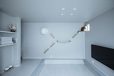 シンプルノート 岡山北・倉敷スタジオの施工事例「玉野市|二匹の愛猫と過ごす、キャットウォークのある平屋」の画像9