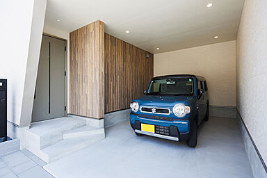シンプルノート 岡山北・倉敷スタジオの施工事例「岡山市|シアタールームとインナーガレージのあるコンパクト平屋」の画像1