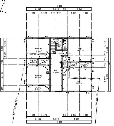 無垢人homeの施工事例「喜多方市N様邸 塗り壁にこだわった5LDK 和モダンテイストの家」の2階間取り図の画像2
