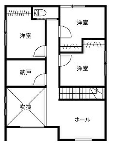 株式会社サートンホームの施工事例「平塚市 T様邸」の2階間取り図の画像2