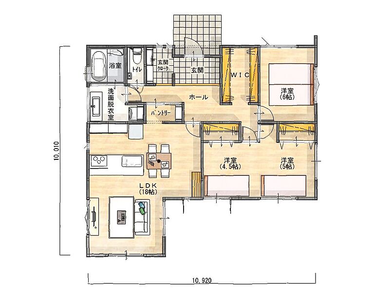HAPPY HOUSE 藤枝住宅公園モデルハウス(山田工務店)の公式画像_1階2