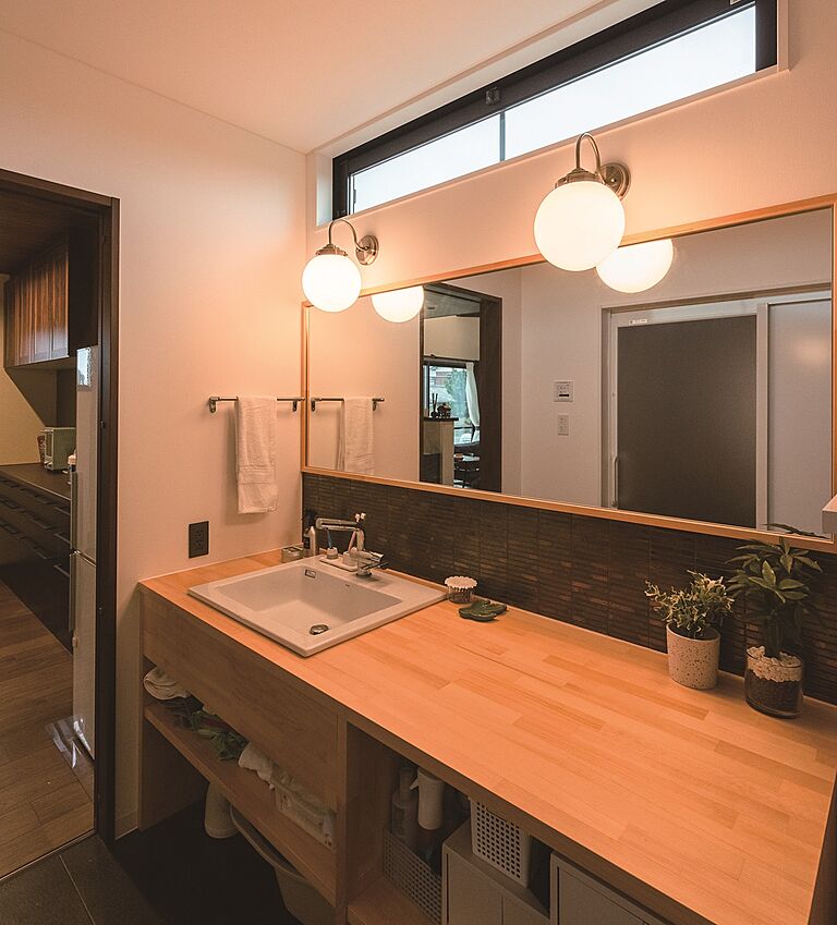 HAPPY HOUSE 藤枝住宅公園モデルハウス(山田工務店)の公式画像_洗面7