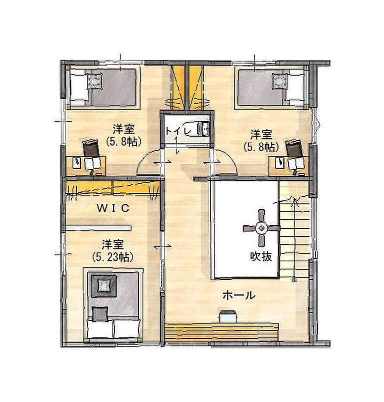 HAPPY HOUSE 藤枝住宅公園モデルハウス(山田工務店)の公式画像_2階3