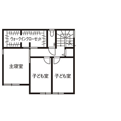 アーキテックス(GROOVY/KANAL HOME/SIMPLE is.../dramacy)の施工事例「旅館の雰囲気を感じられる家」の2階間取り図の画像2