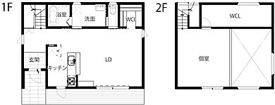 株式会社BUILDERSの施工事例「木立の家」のその他間取り図の画像1