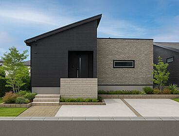 株式会社木の花ホームの施工事例「【鹿沼市/吹き抜け/平屋】吹き抜けから光が差し込むシンプルモダンな家」の画像