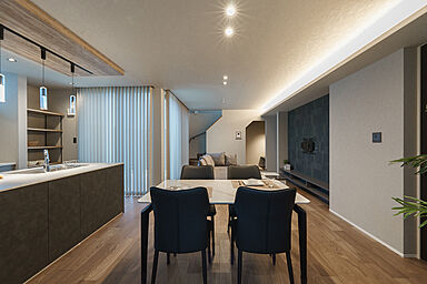 大きな森 株式会社永井工業 住宅事業部の施工事例「外と中を緩やかにつなぐ『タイルデッキ』のある家。」の画像3