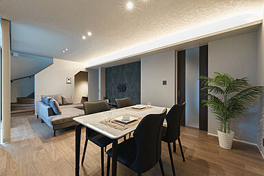 大きな森 株式会社永井工業 住宅事業部の施工事例「外と中を緩やかにつなぐ『タイルデッキ』のある家。」の画像5