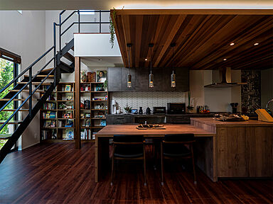 ハーバーハウス株式会社の施工事例「25帖LDK×グラフテクトキッチン!思い思いの空間で過ごせるホテルライクな家」の画像4