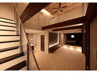 アキュラホーム伊勢崎宮子店の施工事例「大空間×和モダンが調和する邸宅」の画像1