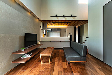 平屋生活の施工事例「矩形と目地でデザインする、ほぼ平屋な暮らし」の画像4