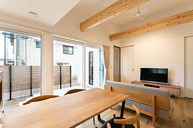 平屋生活の施工事例「北欧テイストの家事ラク平屋生活」の画像2