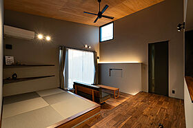 平屋生活の施工事例「ダウンリビングで寛ぐ平屋生活」の画像2