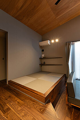 平屋生活の施工事例「ダウンリビングで寛ぐ平屋生活」の画像3