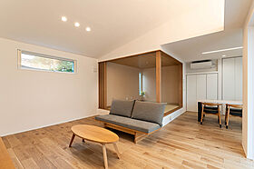 平屋生活の施工事例「プライベートを楽しむ中庭のある家」の画像1