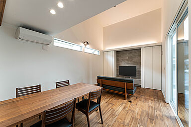 平屋生活の施工事例「狭小地で叶えたロフト付き1LDKの平屋」の画像1