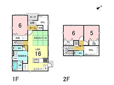 有限会社桃栗柿屋 ももくりの家の施工事例「和の趣を演出。畳のぬくもりを感じるダウンフロアの住まい」のその他間取り図の画像1