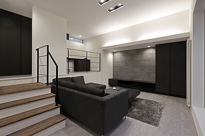 シンプルモダンスタイルのリビング エイベルホーム株式会社の事例画像