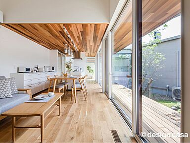 有限会社染矢建設の施工事例「パティオを擁く(いだく)ヒュッゲ」の画像2