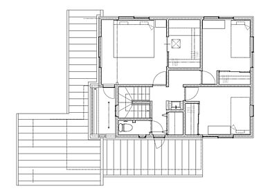 株式会社イチマルホーム 岡山店の施工事例「【36.5坪】こだわり造作家具と収納力のある和モダンの家」の2階間取り図の画像2