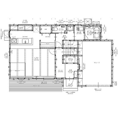 株式会社イチマルホーム 岡山店の施工事例「【2400万円台/41坪】インナーガレージのある和モダンのお家」の1階間取り図の画像1