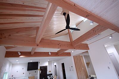 木の家スタイルのリビング 株式会社ハザマ住建の事例画像