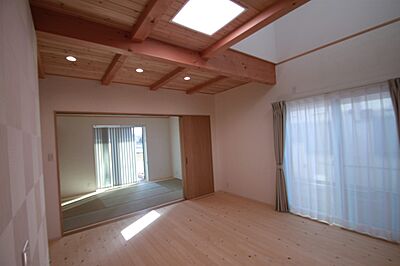 木の家スタイルのリビング 株式会社ハザマ住建の事例画像