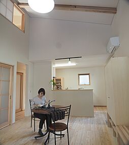 株式会社オーゴシ建設の施工事例「【半平屋/1階完結の間取り/吹き抜け】」の画像