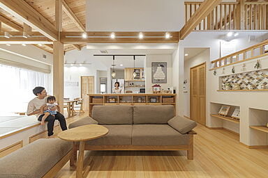 株式会社棟匠の施工事例「家族を身近に感じる快適な平屋」の画像1