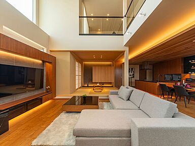 クオレ・ホーム株式会社の施工事例「半地下ヌックのある温もりあふれる和モダンな家」の画像1