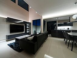 クオレ・ホーム株式会社の施工事例「生活感を感じさせないブラックトーンの家」の画像