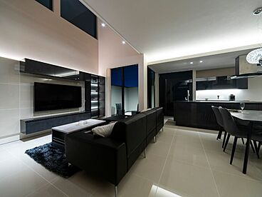 クオレ・ホーム株式会社の施工事例「生活感を感じさせないブラックトーンの家」の画像