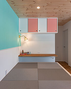 株式会社あめりか屋の施工事例「アメリカンスタイルのカラフルポップな平屋のおうち」の画像3