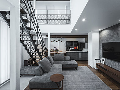 アーキホームライフ 岡山の施工事例「オーシャンビューの都会的インナーガレージハウス」の画像1